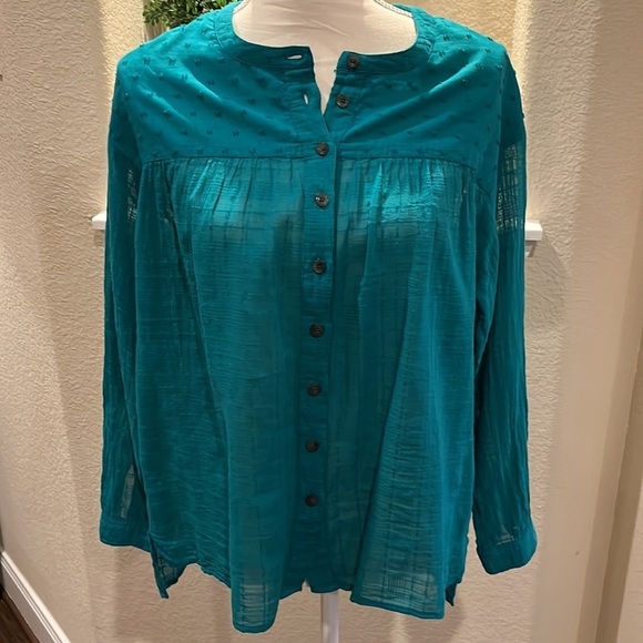 Pilcro and the Letterpress Anthropologie Button Down Blouse Size XS - Picture 5 of 16